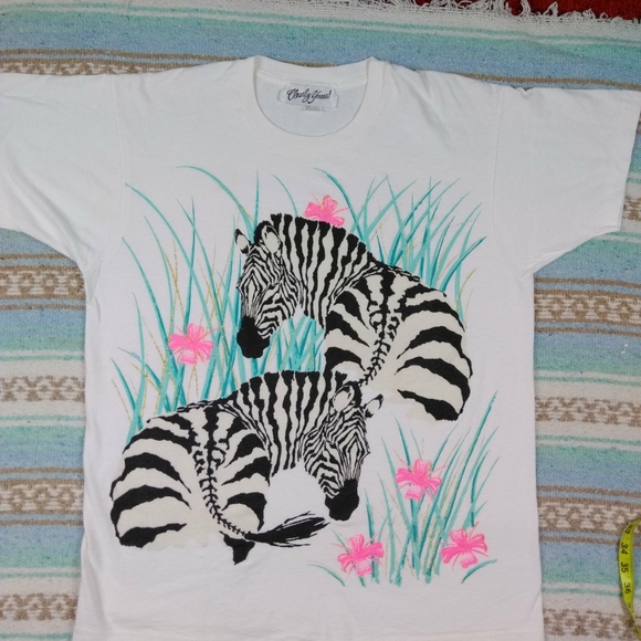 clearly yours Tops - VINTAGE ZEBRA TEE SHIRT